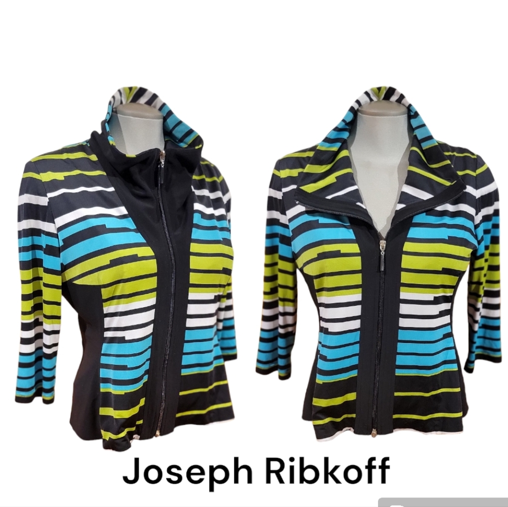 Joseph Ribkoff Multicolor Striped Sweater